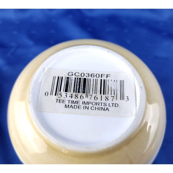 Candle Jar Apples Flowers Tee Time Imports LTD Lidded Fall Autumn Ceramic 4 Inch - Picture 3 of 8